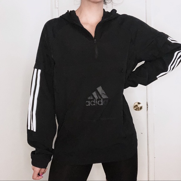 adidas windbreaker quarter zip